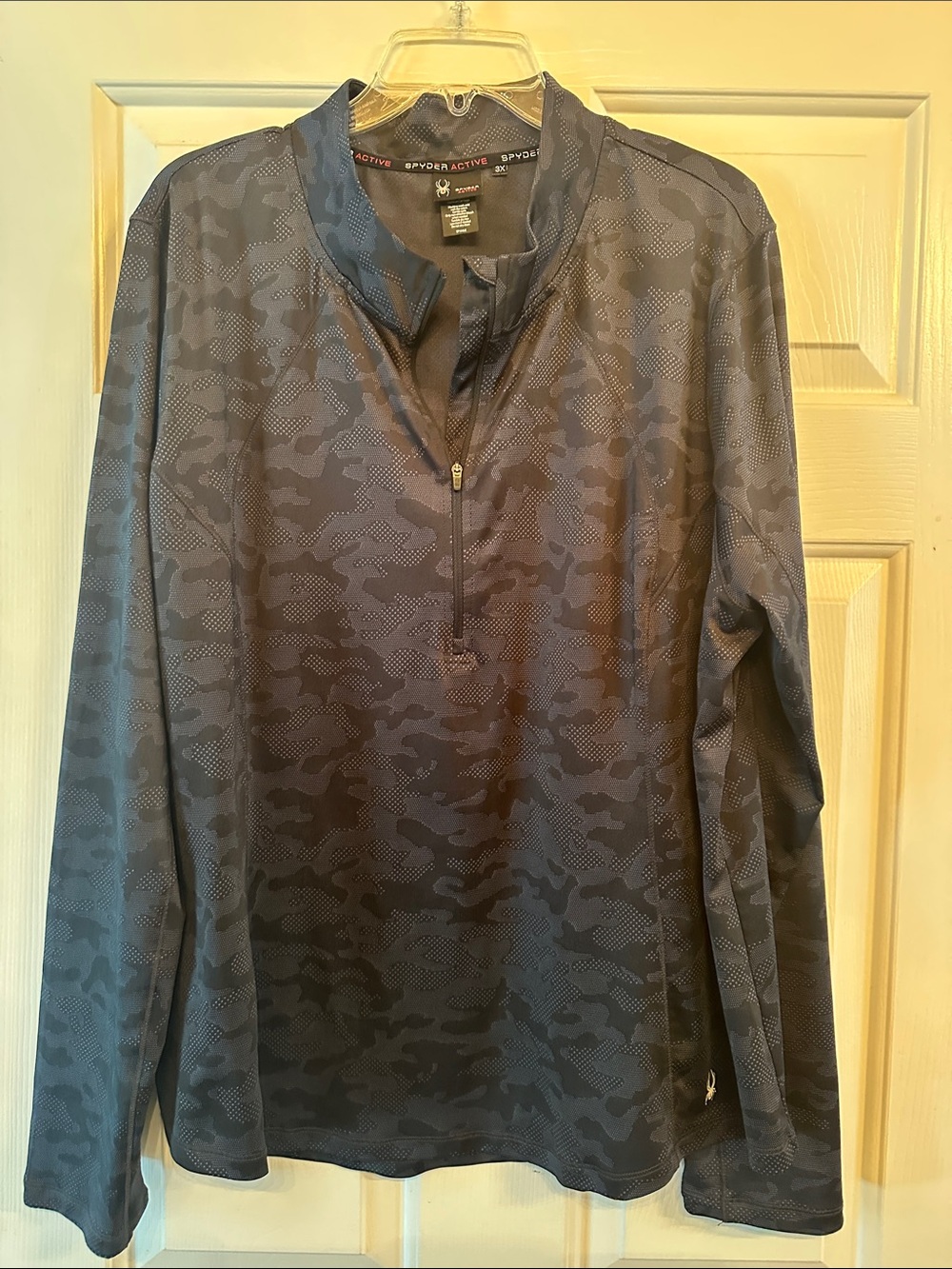 Spyder Women’s  Dark Gray Camo Quarter-Zip Pullover